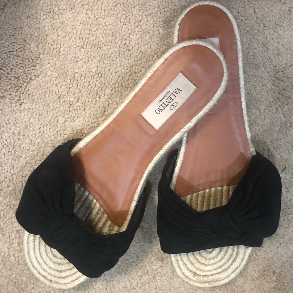 Valentino sandals black suede 38.5